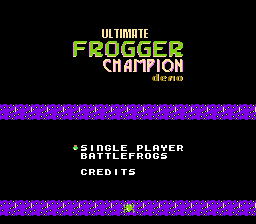 Ultimate Frogger Champion (demo) Title Screen